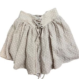 NWT Free People Beige Polka Dot Women's Skirt